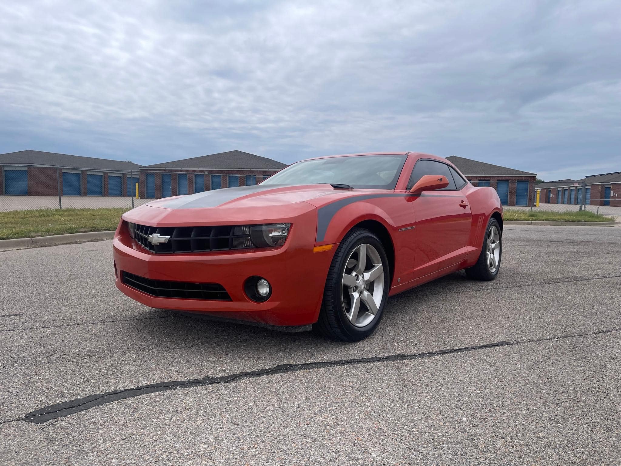 Red Camaro after exterior detailing